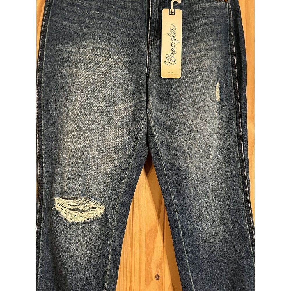 Vintage Wrangler Jeans 27x26 USA Blue Pants Cowboy Western Denim - Picture 2 of 10